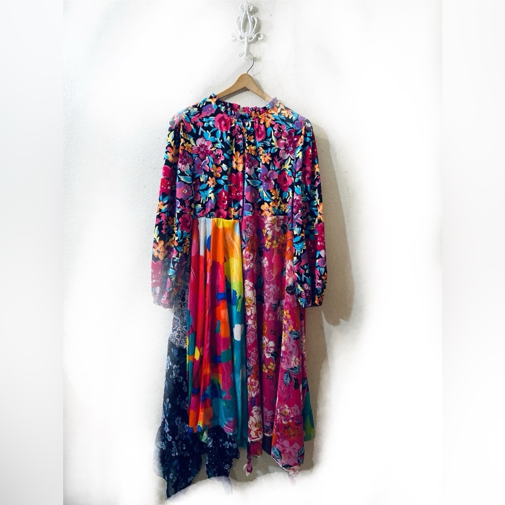 Multicolor Asymmetrical Dress - Picture 2 of 7